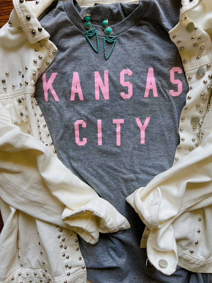 Kansas City in Pink T-shirt - KC Shirts