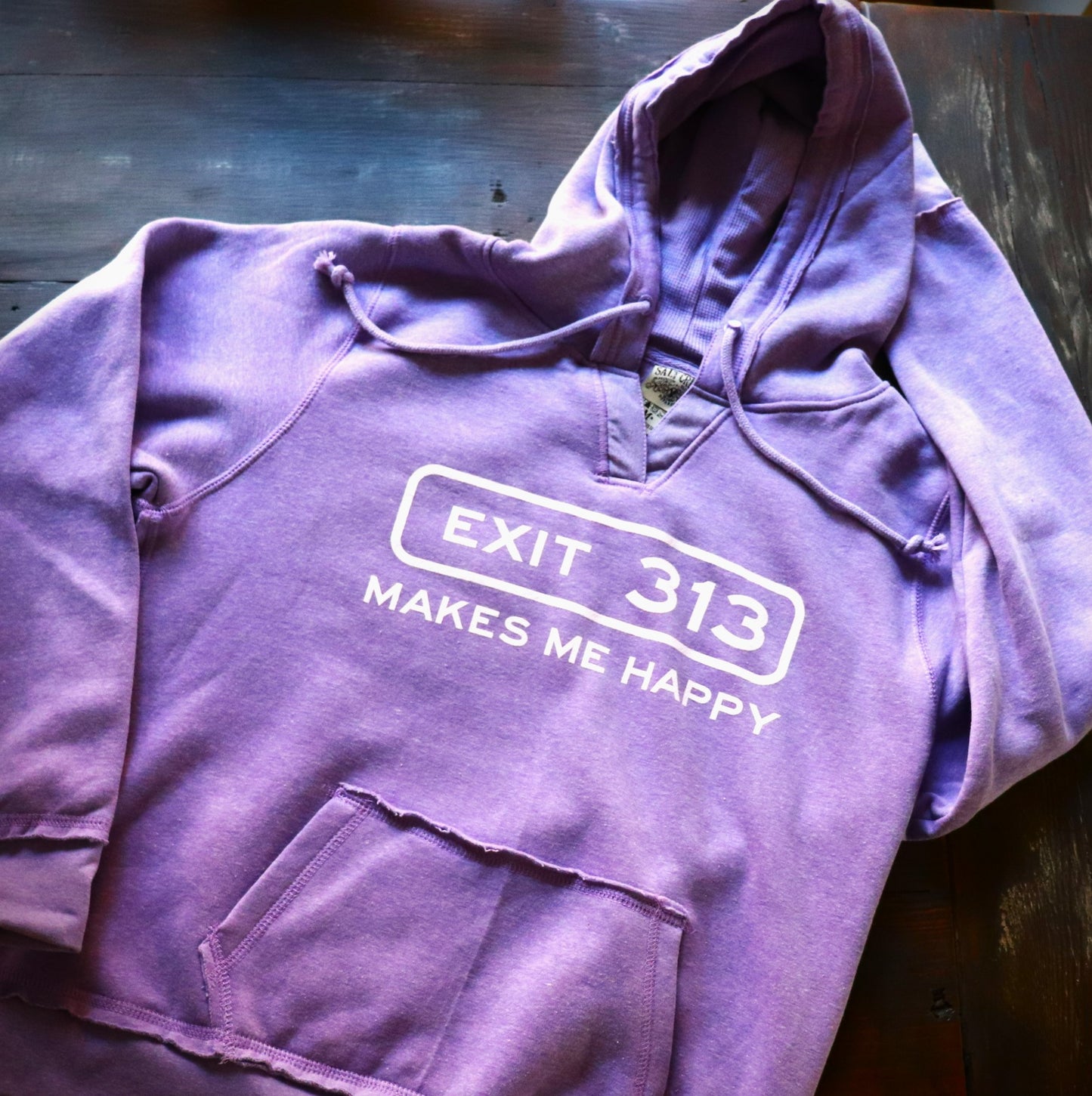 Exit 313 Heather Purple Hoodie