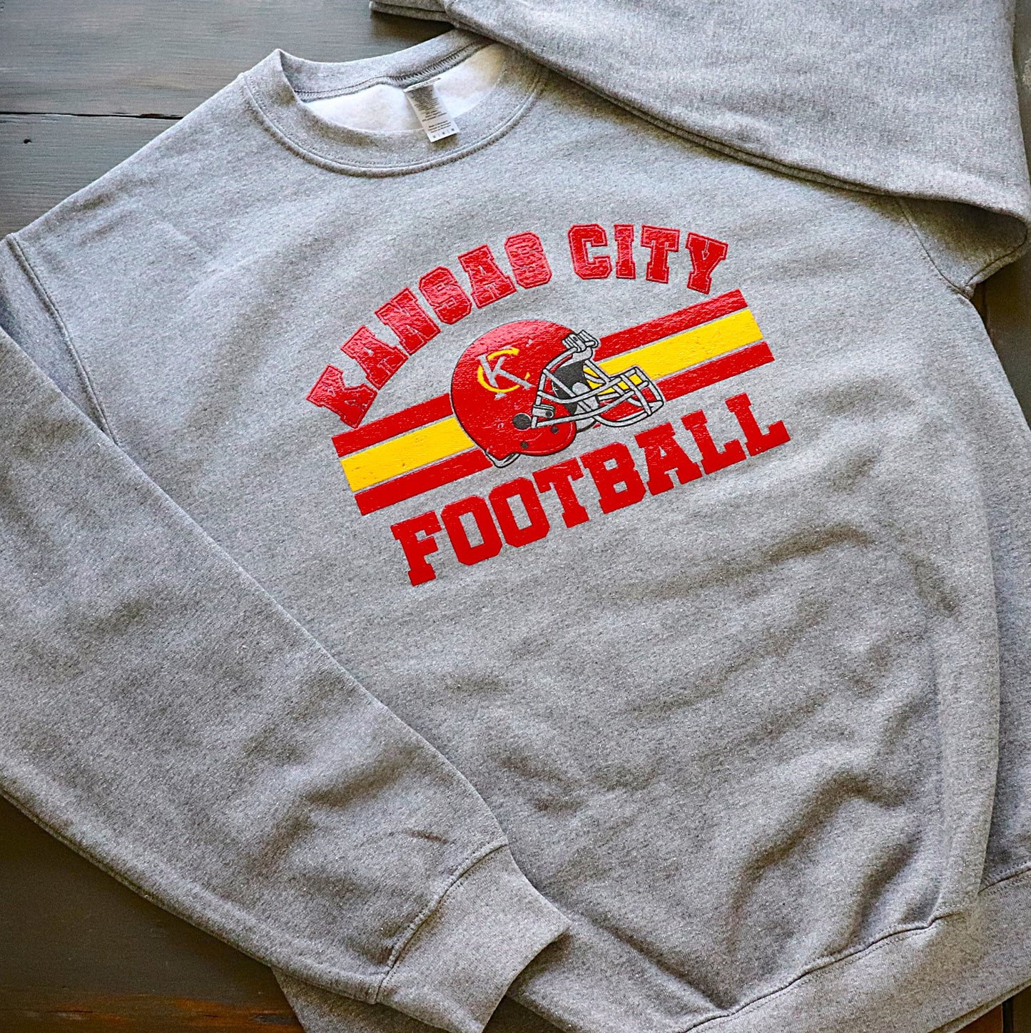 Kansas City Vintage Superstripe Crew Neck Sweatshirt