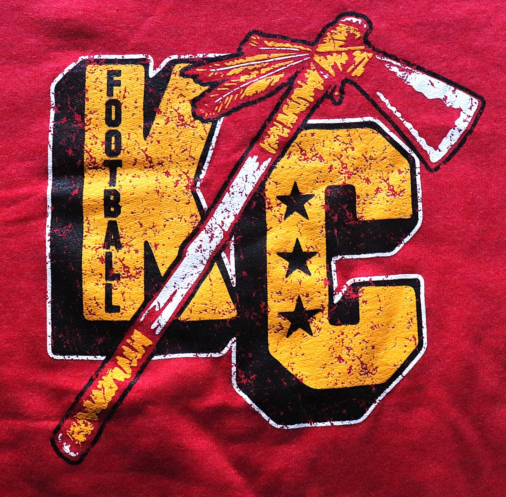 Block KC Hatchet H Red Crew Neck Sweatshirt