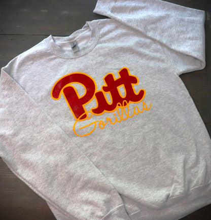 Pitt State Gorilla Script Ash Sweatshirt