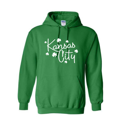 Kansas City Script Shamrock Hoodie