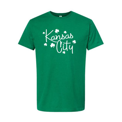 Kansas City Script Shamrock Short Sleeve