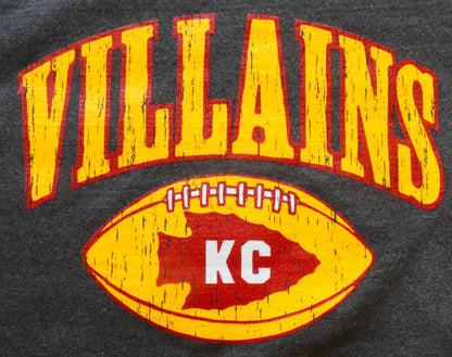 Villains Heather Black Crew Neck