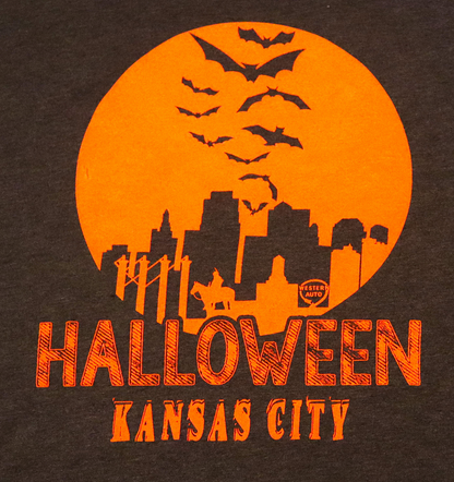 Halloween Skyline with Bats