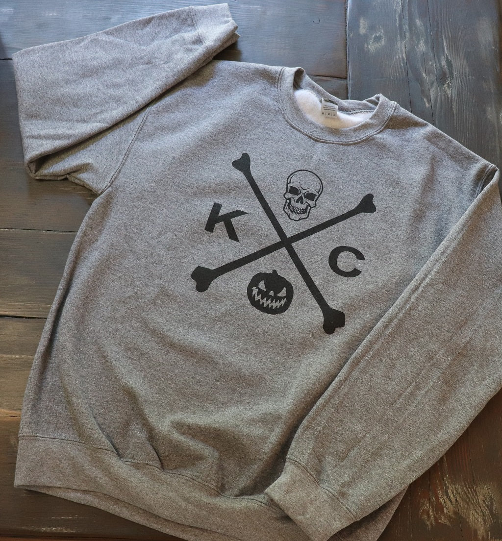 KC Skull and Bones Crew Neck Sweatshirt