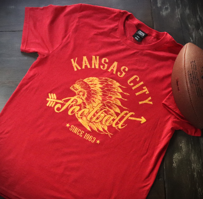 NEW Kansas City Football Headdress T-Shirt