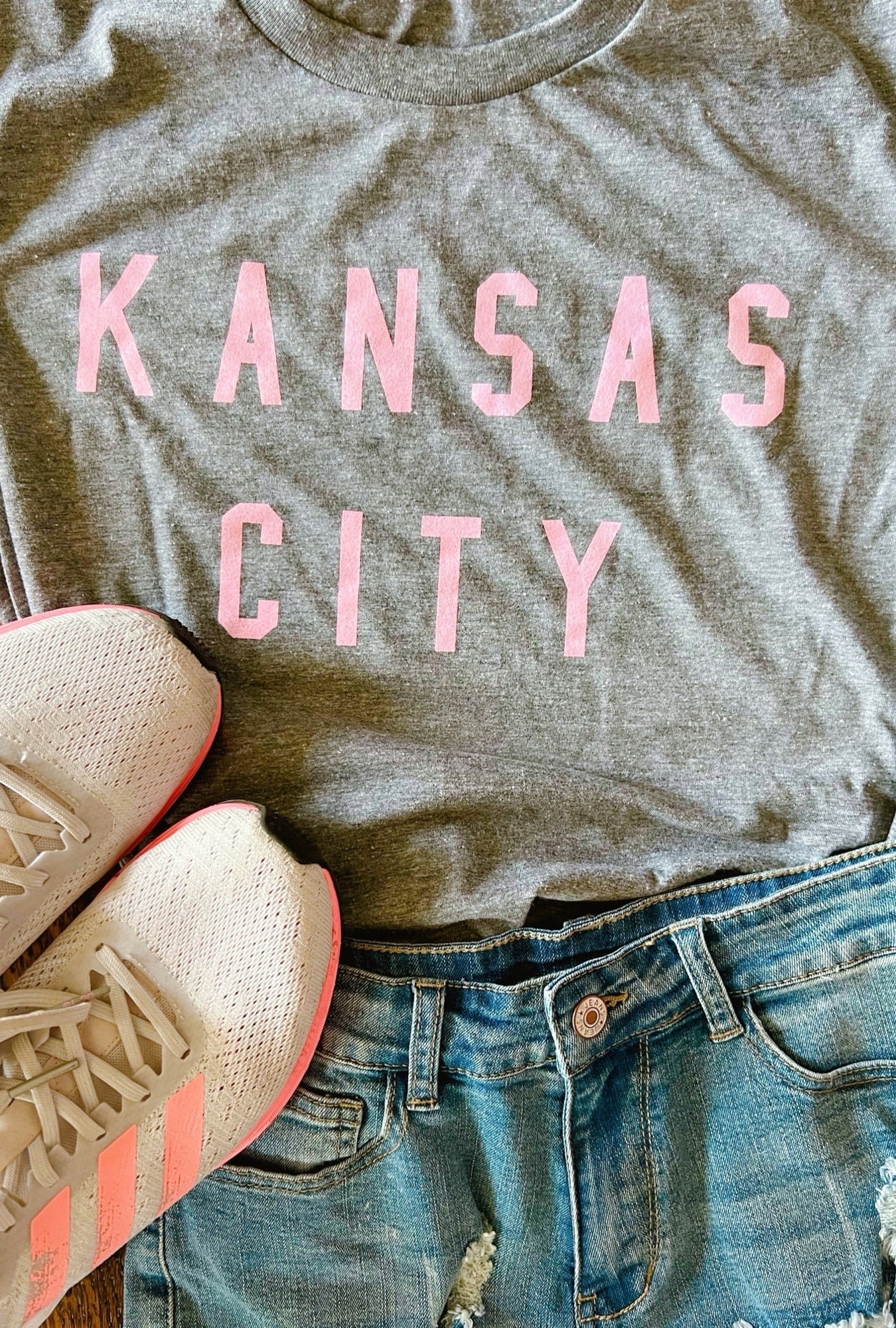 Kansas City in Pink T-shirt